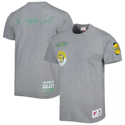 Mitchell & Ness Men's  Gray La Galaxy City T-shirt