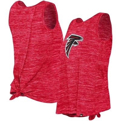 New Era Red Atlanta Falcons Space Dye Tie-back Tank Top
