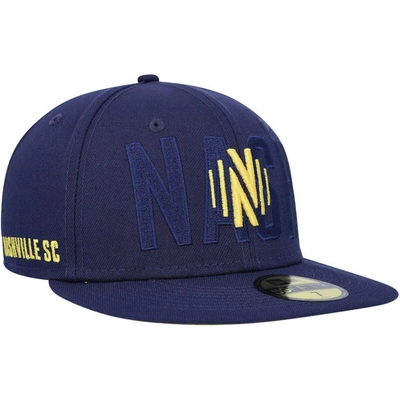 New Era Navy Nashville Sc Kick Off 59fifty Fitted Hat