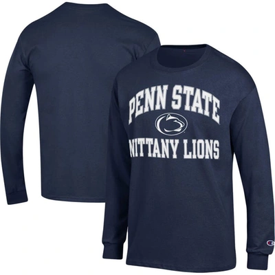 Champion Navy Penn State Nittany Lions High Motor Long Sleeve T-shirt