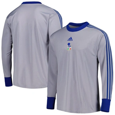 Adidas Originals Adidas Gray Italy National Team Authentic Football Icon Goalkeeper Jersey