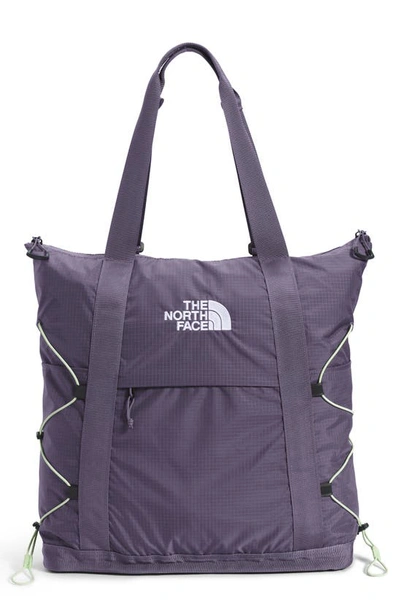 The North Face Borealis Tote In Lunar Slate/ Lime Cream