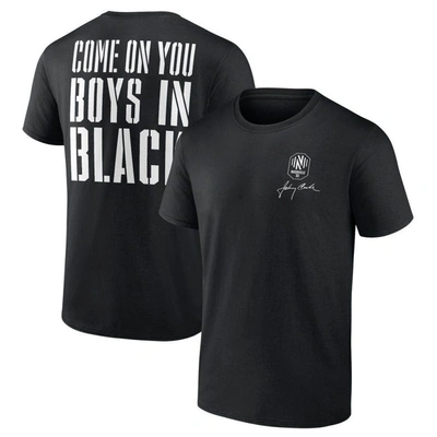 Fanatics Branded Black Nashville Sc Johnny Cash Come On T-shirt