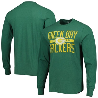 47 ' Green Green Bay Packers Brand Wide Out Franklin Long Sleeve T-shirt