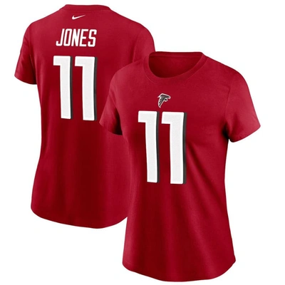 Nike Julio Jones Red Atlanta Falcons Name & Number T-shirt