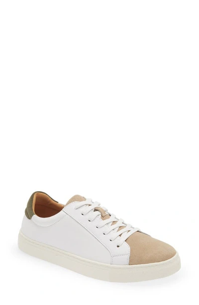 Supply Lab Lelo Sneaker In White/ Taupe/ Olive