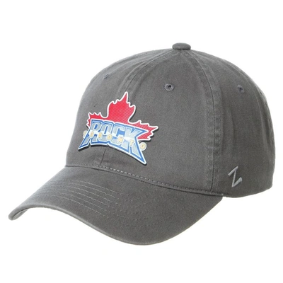 Zephyr Grey Toronto Rock Primary Logo Adjustable Hat