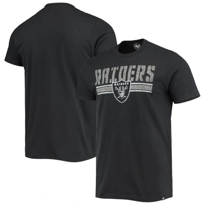 47 ' Black Las Vegas Raiders Team Stripe T-shirt