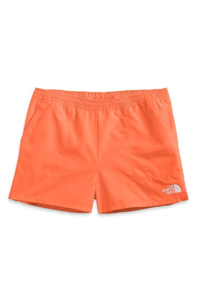 The North Face Kids' Amphibious Shorts In Dusty Coral Orange Phantom