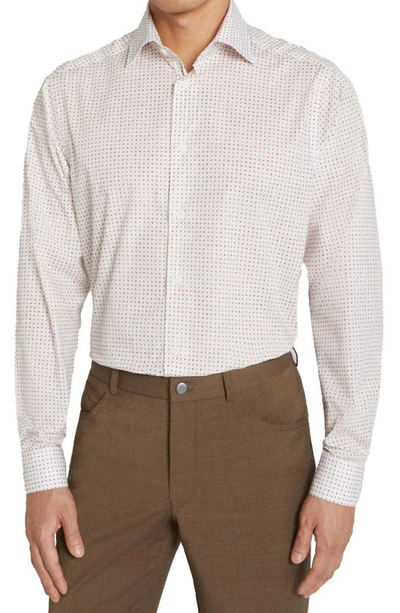 Jack Victor York Contemporary Fit Floral Stretch Cotton Button-up Shirt In Pink