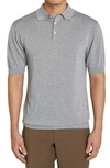 Jack Victor Tupper Organic Cotton & Silk Polo In Grey