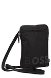 Hugo Boss Catch 2.0 Phone Crossbody In Black
