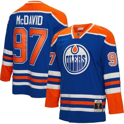 Mitchell & Ness Connor Mcdavid Blue Edmonton Oilers  2015/16 Blue Line Player Jersey