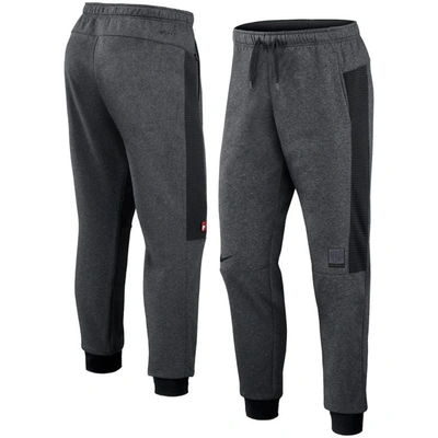 Nike Men's  Heathered Gray, Black Washington Nationals Authentic Collection Flux Performance Jogger P In Heathered Gray,black