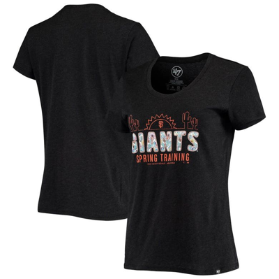47 Brand '47 Black San Francisco Giants Spring Training Floral Fill Club T-shirt