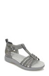 Jbu By Jambu Prague Sandal In Grey/ Gunmetal