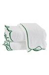Matouk Cairo Scallop Bath Towel In Kelly Green