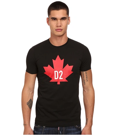 Inspiratie film lichtgewicht Dsquared2 Maple Leaf D2 Classic Fit T-shirt | ModeSens
