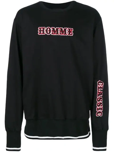 Not Guilty Homme Cirqus Embroidered Sweatshirt - Black