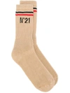 N°21 Nº21 Branded Socks - Neutrals