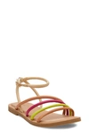 Toms Women's Sephin Slip On Strappy Sandals In Honey Beige Multi
