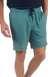 Tailor Vintage Shell 4-way Stretch Doc Shorts In Pool Blue Waves