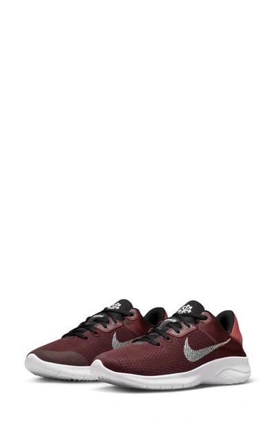 Nike Flex Experience Athletic Sneaker In Burgundy / Mint/ Black/ White