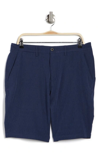 Hawke And Co Cross Hybrid Shorts In Heather Navy