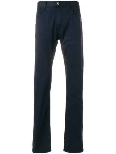 Emporio Armani Slim-fit Chinos - Blue In Blue