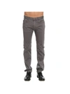 Emporio Armani Slim-fit Chino Trousers In Grey