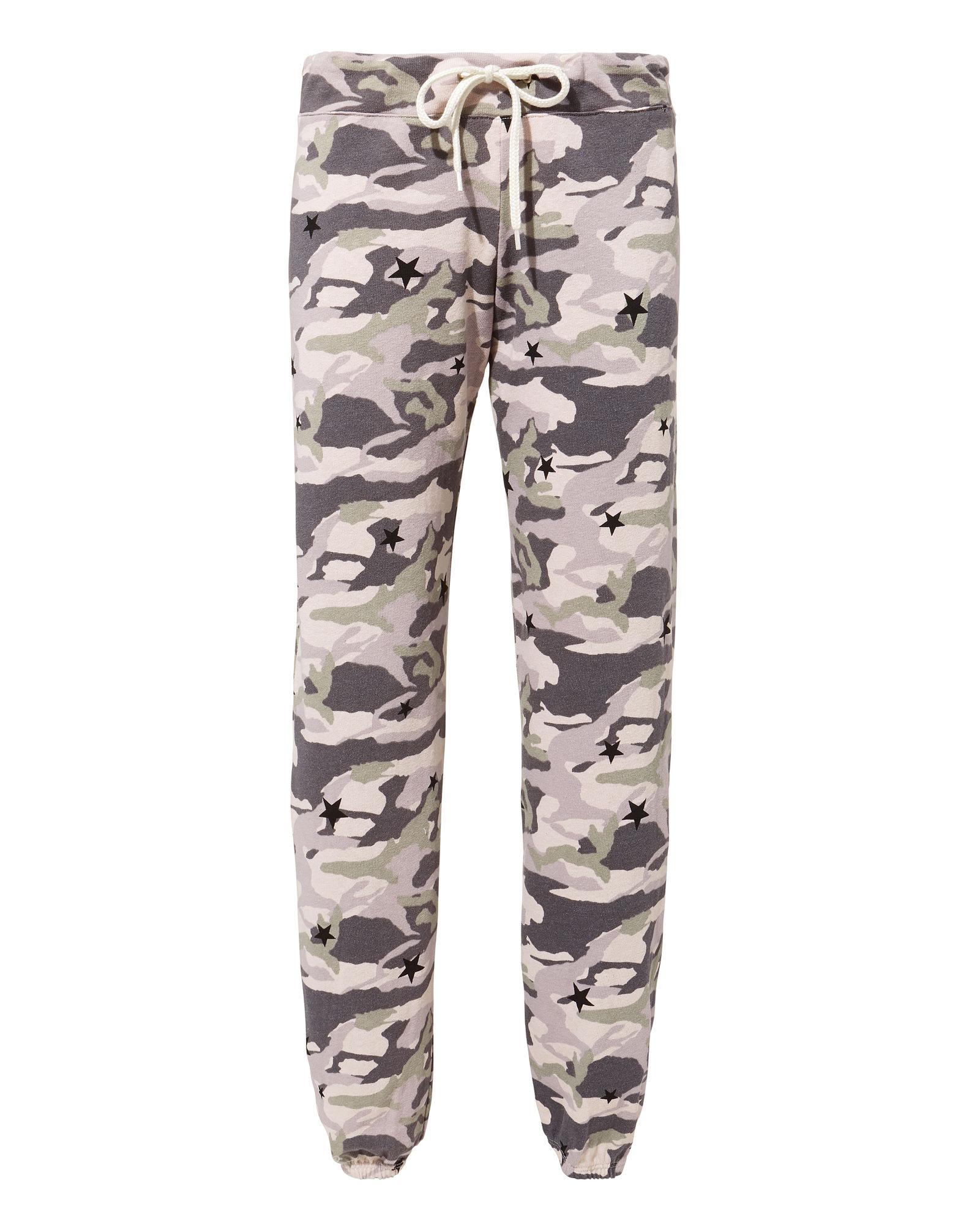 monrow star print sweatpants