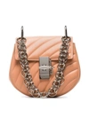 Chloé Small Drew Quilted Leather Saddle Bag In Pink