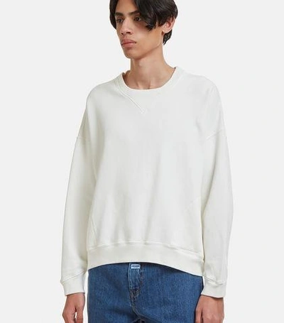 Katharine Hamnett Crew Neck Oversized Sweatshirt In White