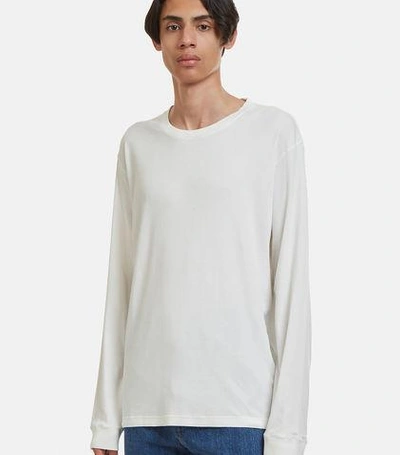 Katharine Hamnett Oversized Long Sleeve Robin Logo T-shirt In White
