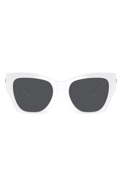 Versace Ve4452 Medusa Plastic Square Sunglasses In Dark Grey