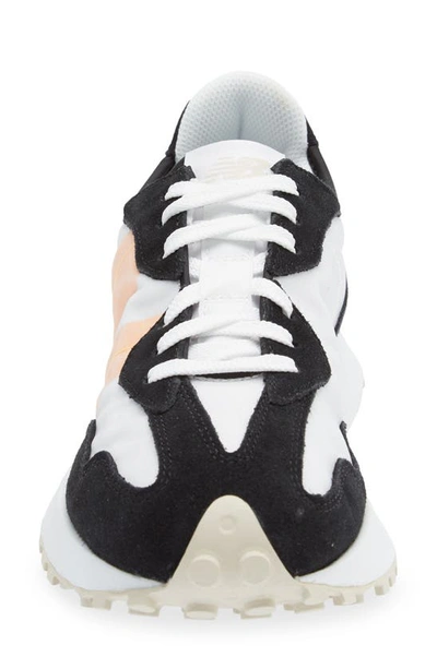New Balance 327 Sneaker In White/ Vibrant Apricot