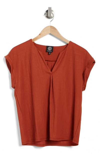 Bobeau Dolman Sleeve Piqué T-shirt In Picante