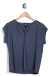 Bobeau Dolman Sleeve Piqué T-shirt In Indigo
