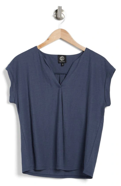 Bobeau Dolman Sleeve Piqué T-shirt In Indigo