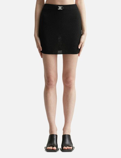 Alyx Knit Skirt Black Knitted Mini-skirt With Buckle - Knit Skirt
