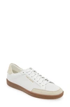 Saint Laurent Low-top Lace-up Sneakers In White