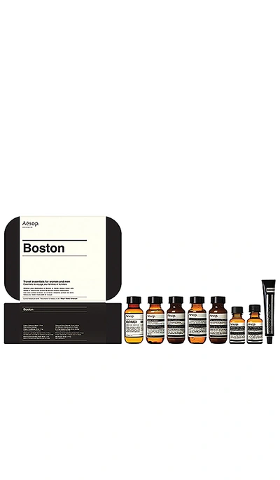 Aesop Boston Hair & Body Care Travel Kit In White