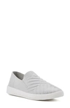 White Mountain Footwear Until Knit Slip-on Sneaker In Light Grey/ Fabric