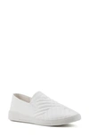 White Mountain Footwear Until Knit Slip-on Sneaker In White/ Fabric