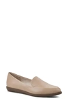 Cliffs By White Mountain Mint Pointed Toe Loafer In Lt Natural/ Smooth
