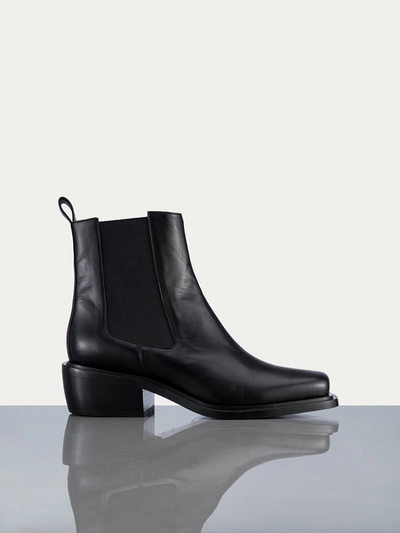 Frame Le Fenton Ankle Boot Noir In Black