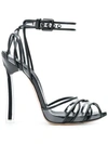 Casadei Plexi Blade High Sandal In White