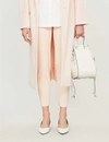 Max Mara Pegno Straight High-rise Stretch-jersey Trousers In Pink