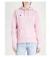 Champion Logo-embroidered Cotton-jersey Hoody In Mau
