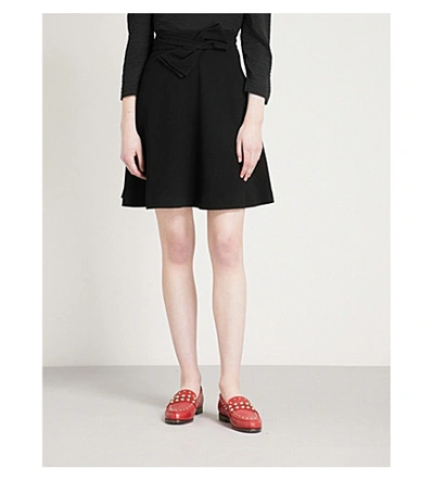 Claudie Pierlot Sonate Crepe Skirt In Black